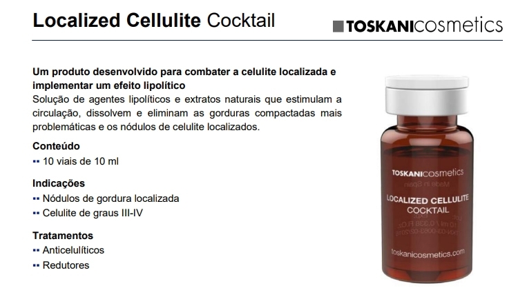 کوکتل مزوتراپی سلولیت موضعی و لاغری توسکانی Localized Cellulite cocktail Toskani